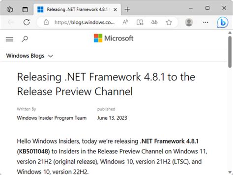 .net 4.8.1|net framework 4.8.1 windows 10.